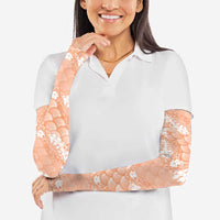 Apricot Mermaid Puakenikeni Maile Lei Arm Sleeves