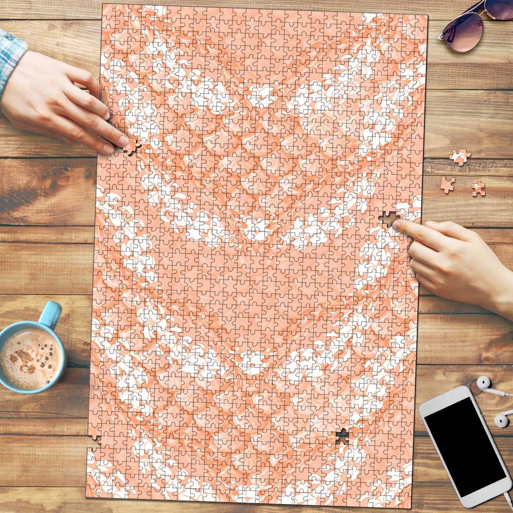 Apricot Mermaid Puakenikeni Maile Lei Puzzle