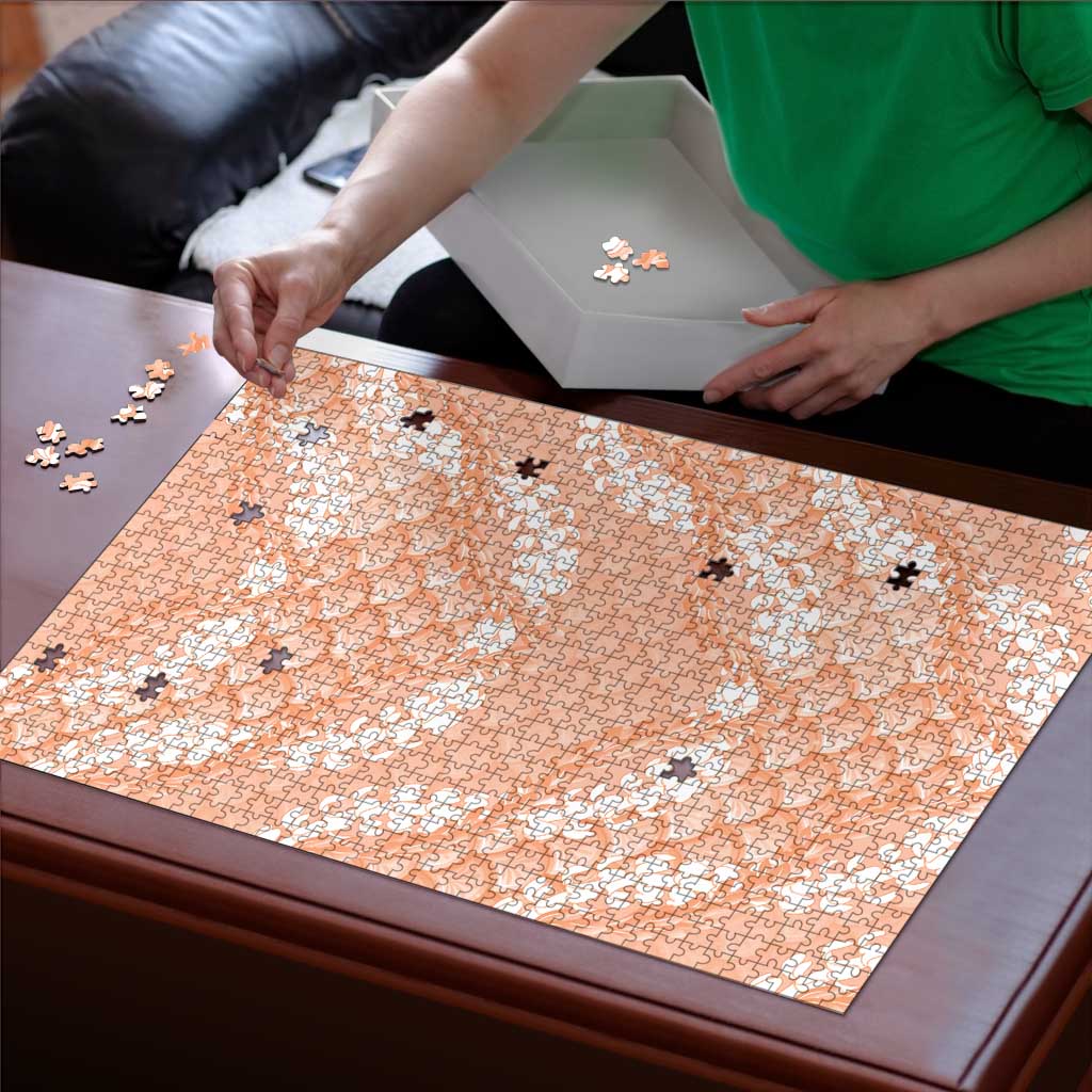 Apricot Mermaid Puakenikeni Maile Lei Puzzle
