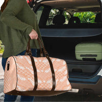 Apricot Mermaid Puakenikeni Maile Lei Travel Bag