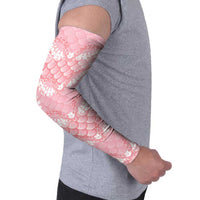 Soft Pink Mermaid Puakenikeni Maile Lei Arm Sleeves LT01 - Polynesian Pride