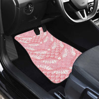 Soft Pink Mermaid Puakenikeni Maile Lei Car Mats