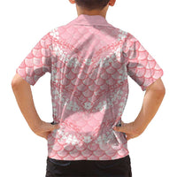 Soft Pink Mermaid Puakenikeni Maile Lei Hawaiian Shirt