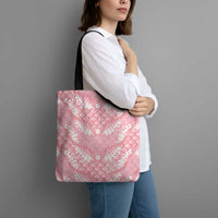Soft Pink Mermaid Puakenikeni Maile Lei Tote Bag