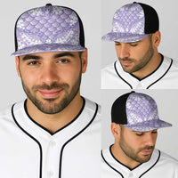 Lilac Mermaid Puakenikeni Maile Lei Baseball Net Cap