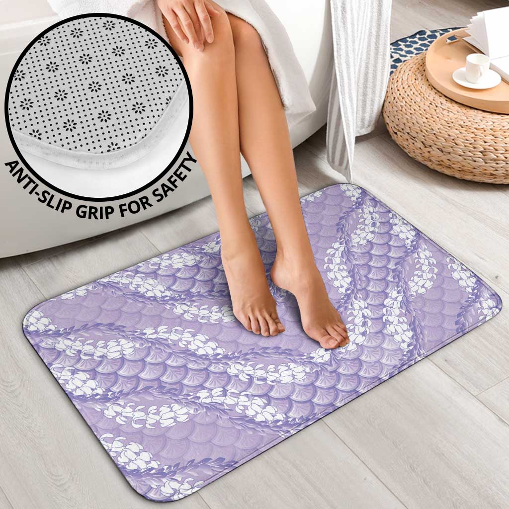 Lilac Mermaid Puakenikeni Maile Lei Bathroom Set
