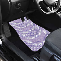 Lilac Mermaid Puakenikeni Maile Lei Car Mats