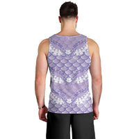 Lilac Mermaid Puakenikeni Maile Lei Men Tank Top