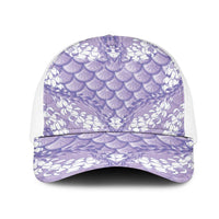 Lilac Mermaid Puakenikeni Maile Lei Mesh Trucker Cap