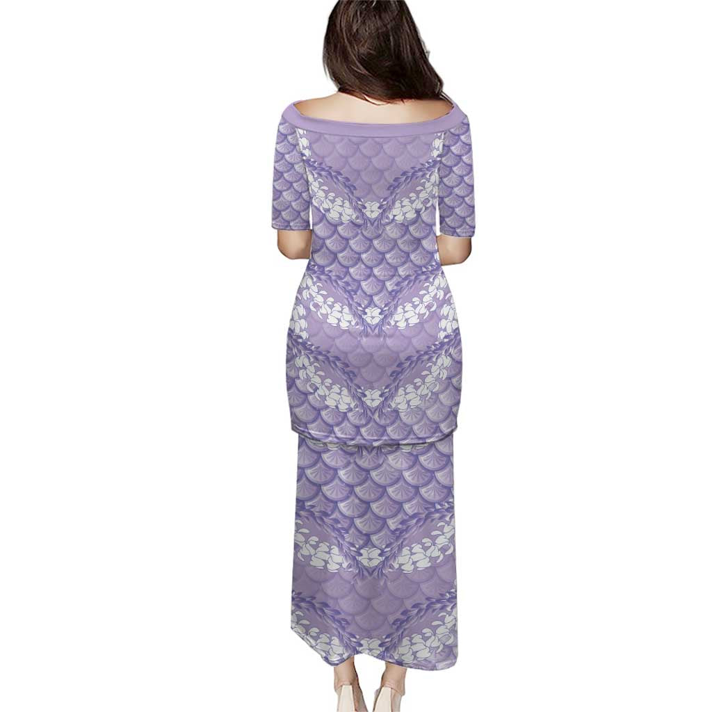 Lilac Mermaid Puakenikeni Maile Lei Puletasi