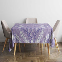 Lilac Mermaid Puakenikeni Maile Lei Tablecloth