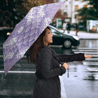 Lilac Mermaid Puakenikeni Maile Lei Umbrella
