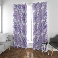 Lilac Mermaid Puakenikeni Maile Lei Window Curtain