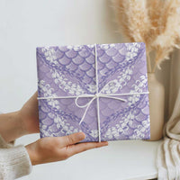 Lilac Mermaid Puakenikeni Maile Lei Wrapping Paper