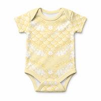 Pastel Yellow Mermaid Puakenikeni Maile Lei Baby Onesie LT01 Yellow - Polynesian Pride