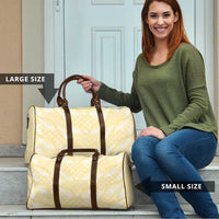 Pastel Yellow Mermaid Puakenikeni Maile Lei Travel Bag