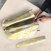 Pastel Yellow Mermaid Puakenikeni Maile Lei Umbrella LT01 - Polynesian Pride
