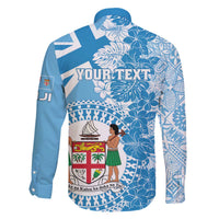 Personalised Fiji Day Family Matching Puletasi and Hawaiian Shirt Fijian Map Hibiscus Tapa Pattern LT01 - Polynesian Pride