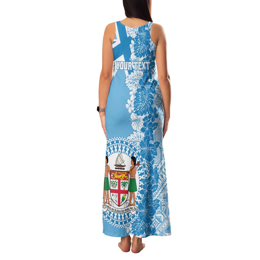 Personalised Fiji Day Family Matching Tank Maxi Dress and Hawaiian Shirt Fijian Map Hibiscus Tapa Pattern LT01 - Polynesian Pride