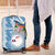 Personalised Fiji Day Luggage Cover Fijian Map Hibiscus Tapa Pattern