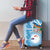 Personalised Fiji Day Luggage Cover Fijian Map Hibiscus Tapa Pattern