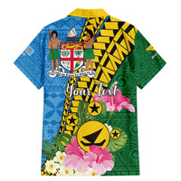 Personalised Malampa Fiji Day Family Matching Mermaid Dress and Hawaiian Shirt Tropical Tapa Pattern LT01 - Polynesian Pride