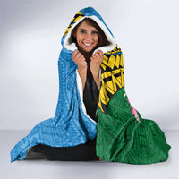 Malampa Fiji Day Hooded Blanket Tropical Tapa Pattern LT01 - Polynesian Pride