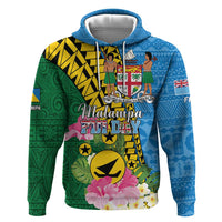Personalised Malampa Fiji Day Hoodie Tropical Tapa Pattern LT01 Pullover Hoodie Art - Polynesian Pride