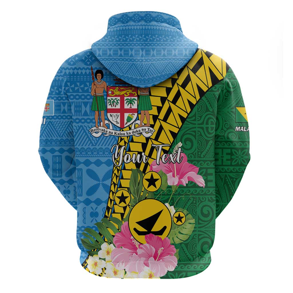 Personalised Malampa Fiji Day Hoodie Tropical Tapa Pattern LT01 - Polynesian Pride