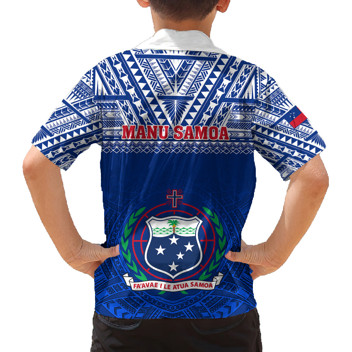 samoa-rugby-family-matching-off-shoulder-maxi-dress-and-hawaiian-shirt-manu-samoa-polynesian-tatoo-pattern