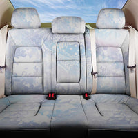 Samoa White Sunday Back Car Seat Cover Sweet Pastel Plumeria Floral