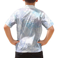 Samoa White Sunday Family Matching Puletasi and Hawaiian Shirt Sweet Pastel Plumeria Floral LT01 - Polynesian Pride