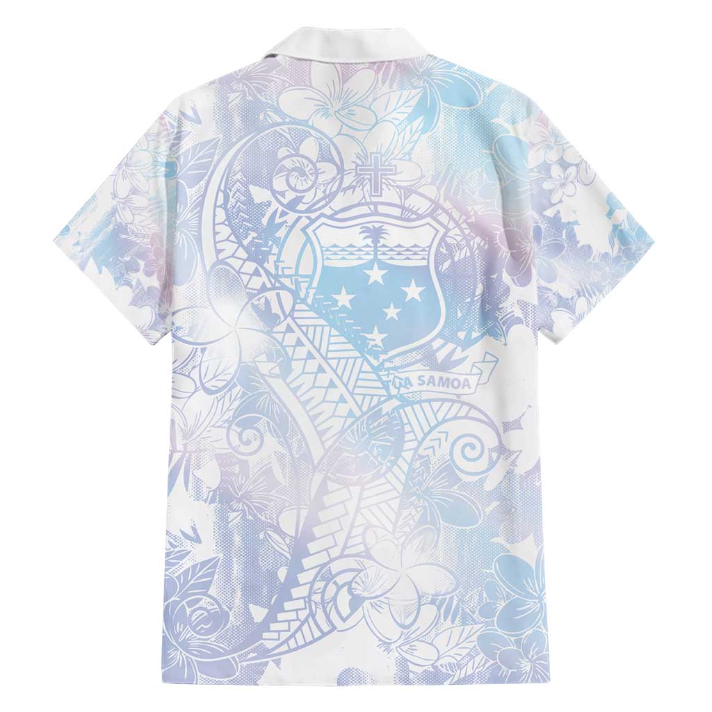 Samoa White Sunday Hawaiian Shirt Sweet Pastel Plumeria Floral LT01 - Polynesian Pride