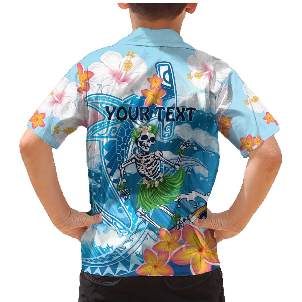 Personalized Hawaii Hula Girl Skeleton Dancing Family Matching Mermaid Dress and Hawaiian Shirt Hibiscus Tribal Shark LT01 - Polynesian Pride