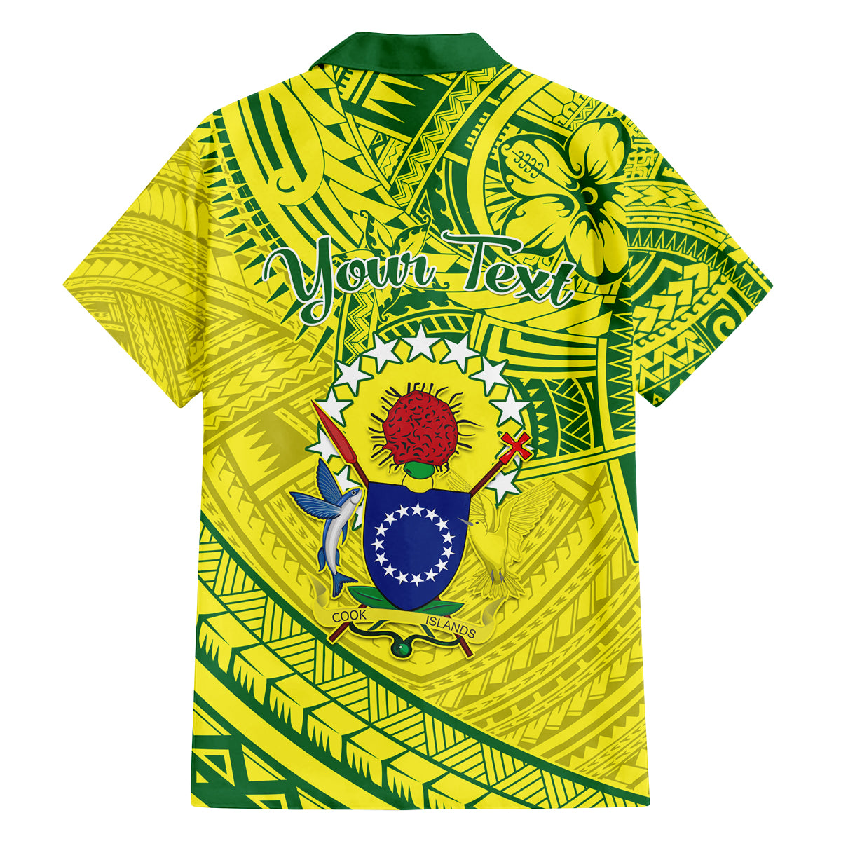 Kia Orana Cook Islands Family Matching Off Shoulder Long Sleeve Dress and Hawaiian Shirt Turtle Yellow Green Polynesian Pattern LT01 - Polynesian Pride