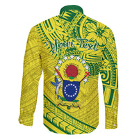 Kia Orana Cook Islands Family Matching Tank Maxi Dress and Hawaiian Shirt Turtle Yellow Green Polynesian Pattern LT01 - Polynesian Pride