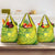 Kia Orana Cook Islands Grocery Bag Turtle Yellow Green Polynesian Pattern