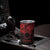 Kia Orana Cook Islands Tumbler Cup Circle Stars With Floral Red Pattern