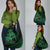 Kia Orana Cook Islands Grocery Bag Circle Stars With Floral Green Pattern