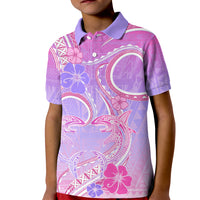 Polynesian Shark Valentine Kid Polo Shirt Sweet Unique Version LT01 Kid Pink - Polynesian Pride
