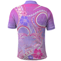 Polynesian Shark Valentine Polo Shirt Sweet Unique Version LT01 - Polynesian Pride