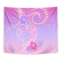 Polynesian Shark Valentine Tapestry Sweet Unique Version