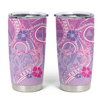 Polynesian Shark Valentine Tumbler Cup Sweet Unique Version