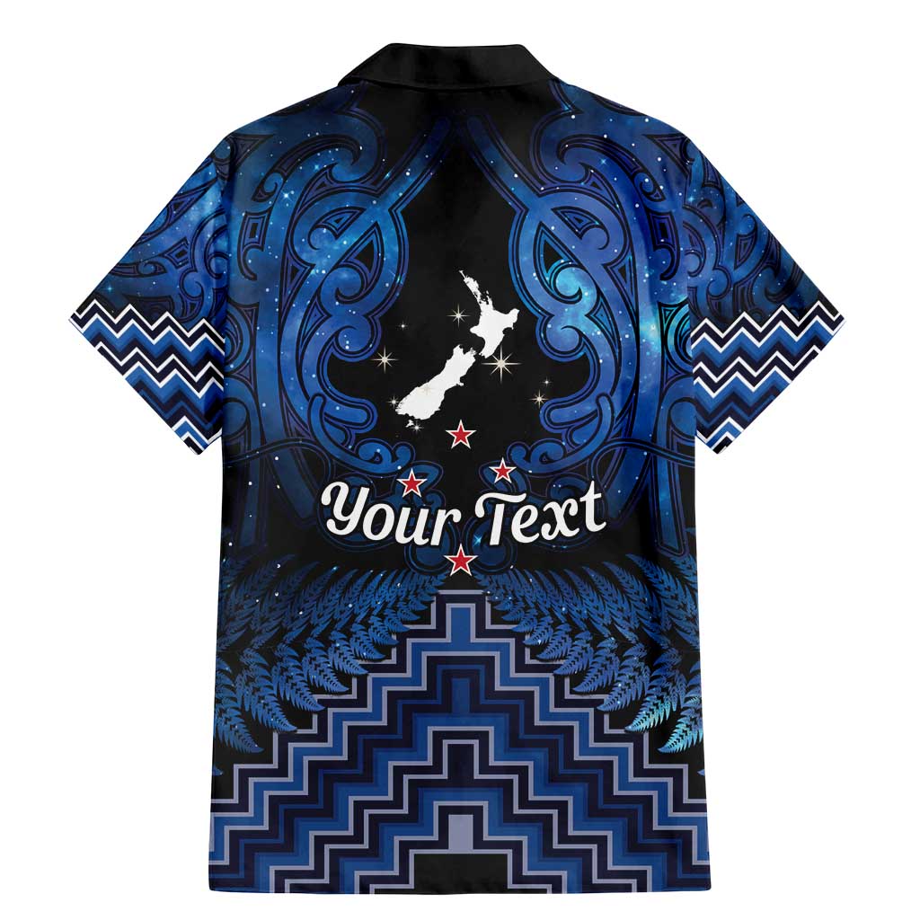 Personalised Aotearoa Matariki Family Matching Mermaid Dress and Hawaiian Shirt Blue Fern Maori Poutama LT01 - Polynesian Pride