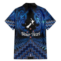 Personalised Aotearoa Matariki Family Matching Mermaid Dress and Hawaiian Shirt Blue Fern Maori Poutama LT01 - Polynesian Pride