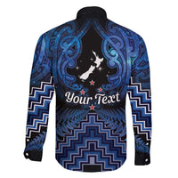 Personalised Aotearoa Matariki Family Matching Summer Maxi Dress and Hawaiian Shirt Blue Fern Maori Poutama LT01 - Polynesian Pride