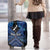 Personalised Aotearoa Matariki Luggage Cover Blue Fern Maori Poutama