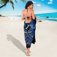 Personalised Aotearoa Matariki Sarong Blue Fern Maori Poutama