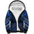 Personalised Aotearoa Matariki Sherpa Hoodie Blue Fern Maori Poutama
