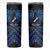 Personalised Aotearoa Matariki Skinny Tumbler Blue Fern Maori Poutama